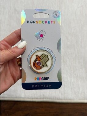 PopSocket Premium PopGrip Phone Grip Gold Hamsa Hand Evil Eye